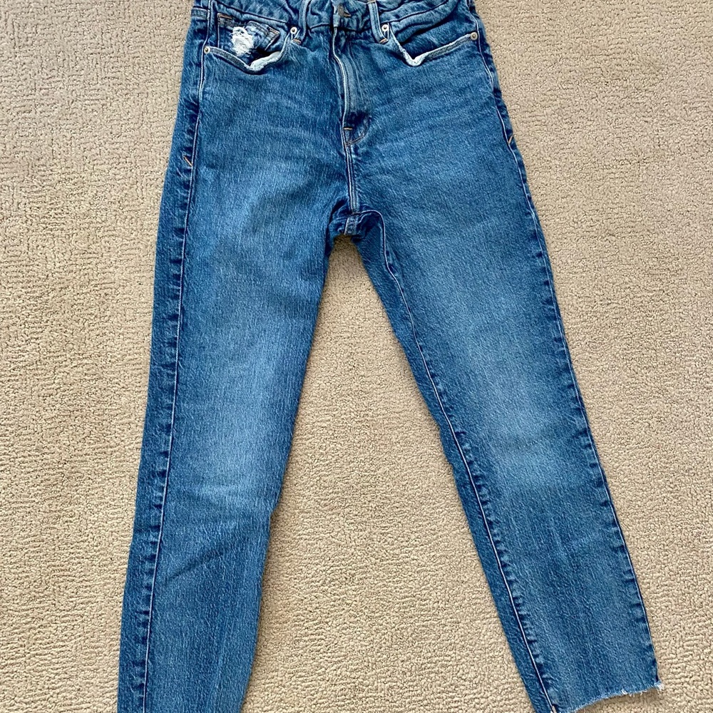 Good American Straight Leg Jeans
